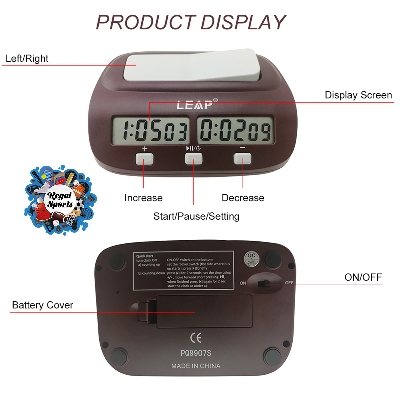 Picture of Chess Clock Timer - Digital Chess Clock - PQ9907S - Maroon