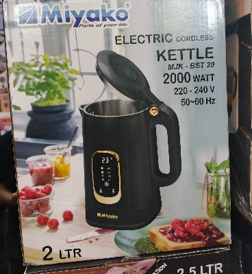Picture of Miyako 2 Liter (MJK-BST 20) 2000 Watt Electric Cordless Kettle with High quality Stainless Steel
