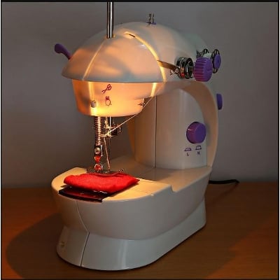 Picture of Portable Mini Electric Sewing Machine 5 in 1 ( Off White )