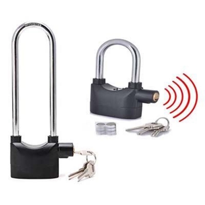 Picture of 2 in 1 alarm lock for bike home office High with Medium Size ( Black )