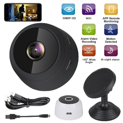 Picture of A9 Mini WiFi Camera 1080P black Full HD Night Vision Wireless IP Camera ( Black )