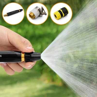 Picture of Metal High Pressure Power Washer Car Wash Spray Gun Garden Water Gun Hose Watering Nozzle Irrigation Sprinkler Garden-Tool