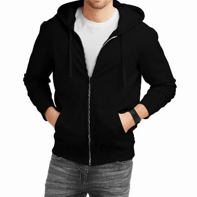 Picture of Black Stylish Casual Long Sleeve Hoodies for Men - Hoodie For Men ( Black )