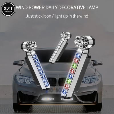Picture of Car DRL Wind Powered Daytime Running Lights, 2pcs 8LED Daytime Running Lights Auto Daytime Running Light Car Bulb (Blue Light) ( Multicolor )