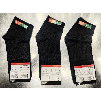 Picture of Cotton and Nylon Socks for Men (03 Pair) ( Black )