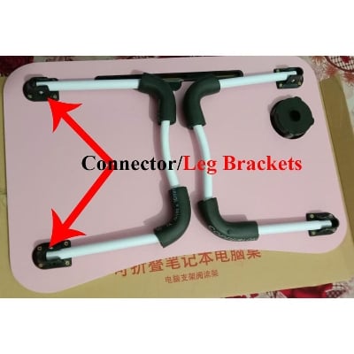 Picture of Foldable Desk Leg Brackets/ Connector (2 Set) ( Black )