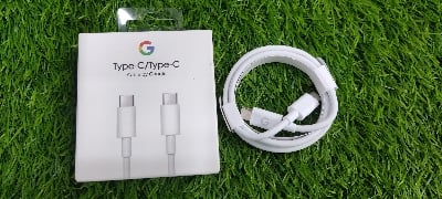 Picture of Google Original Type-C to Type-C Fast Charging Data Cable (USB-C/USB-C) – White ( White )