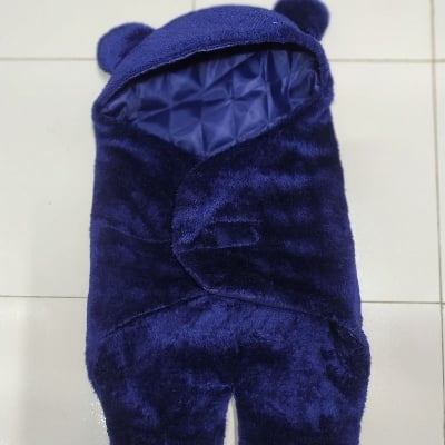Picture of Baby Sleeping Bag Ultra-Soft Fluffy Fleece Newborn Receiving Blanket... ( Navy Blue )