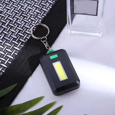 Picture of Mini LED Flashlight Keychain 3 Modes Emergency Portable Pocket COB Torch Lamp for Outdoor Camping Hiking Backpack Light Multicolor/chabir ring light. ( Multicolor )