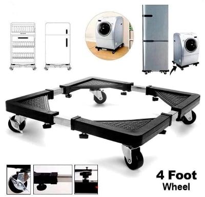 Picture of Multifunction Movable Washing Machine Base Fridge Stand ( Silver )