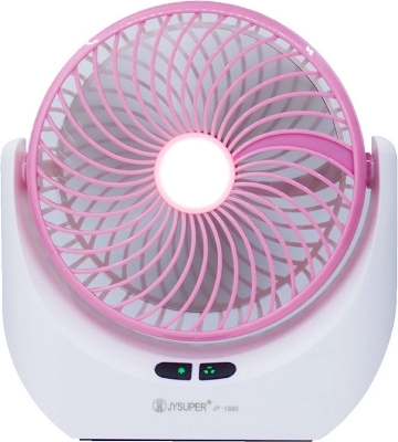Picture of JY SUPER 1880 Rechargeable Portable USB Fan with LED Light ( Multicolor )