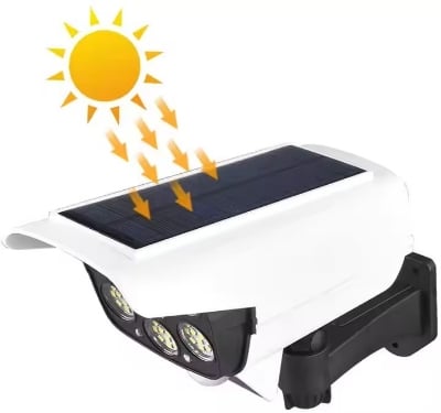 Picture of Remote Control 77 LED Solar Motion Sensor Lamp – Outdoor Waterproof Wall Light for Garden, Yard & Security ( Multicolor )