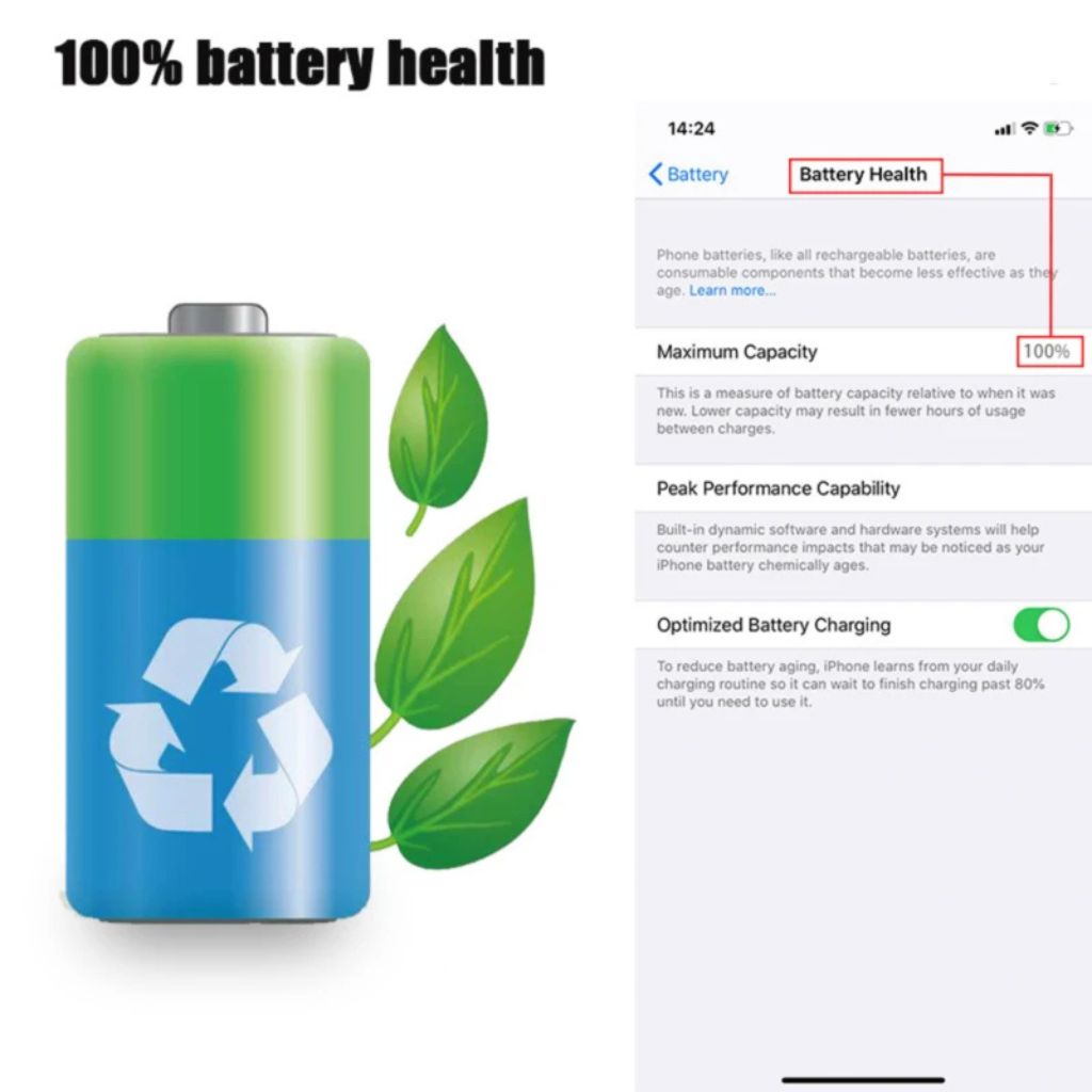 Picture of IPHONE 12 Pro Battery Replacement for iphone 12 Pro High Capacity Li-ion Polymer Battery Long lasting Backup.