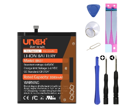 Picture of REDMI Y1, NOTE 5A,NOTE 5A PRIME,Y1 LITE,S2,Y2,5A PRO Battery Replacement for REDMI BN31 High Capacity Li-ion Polymer Battery Long lasting Backup.