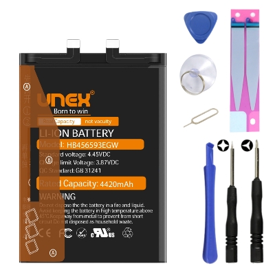 Picture of HUAWEI HB456593EGW Battery Replacement for HUAWEI NOVA 10 SE High Capacity Li-ion Polymer Battery Long lasting Backup.