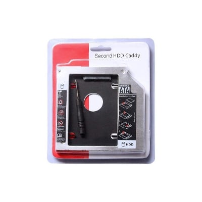 Picture of HDD Hard Disk Drive CD-ROM Bracket / Second Hard Disk Drive 9.5mm CADDY - Secondary CD-ROM Storage for Laptop