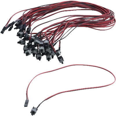 Picture of 10 Pcs PC Casing Power Push Button Cable ATX Computer On/Off Switch Wire - Multi Plug