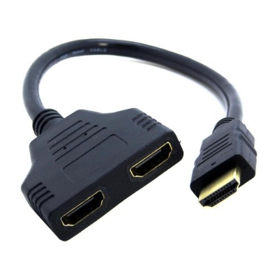 Picture of HDMI Splitter Cable Y Adapter one display in two display out