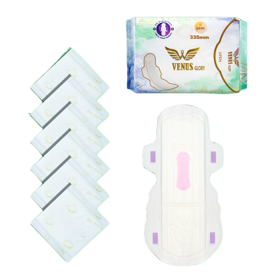 Picture of Venus Glory Sanitary Napkin - 3D Wings System - 335 MM - 100% Pure Cotton - Ultra Thin - Combo of 3 Pack - 18 Pads