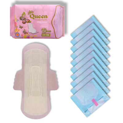 Picture of Queen Sanitary Napkin - Wings System - Ultra Thin - 100% Cotton - Single Pack - 10 Pads