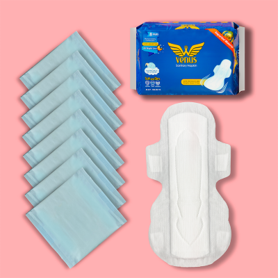 Picture of Venus Sanitary Napkin - Wings System - 100% Cotton - 330 MM - Combo of 8 Pack - 64 Pads