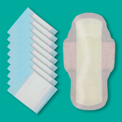 Picture of Queen Plus Sanitary Napkin - Wings system - Ultra Thin - 100% Cotton - Combo of 5 Pack - 50 Pads