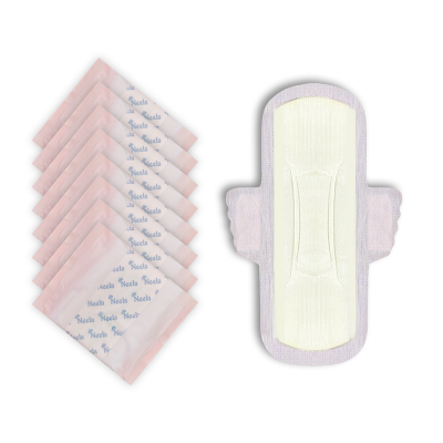 Picture of Neela Sanitary Napkin - Wings System - 100% Cotton - Combo of 10 Pack - 80 Pads