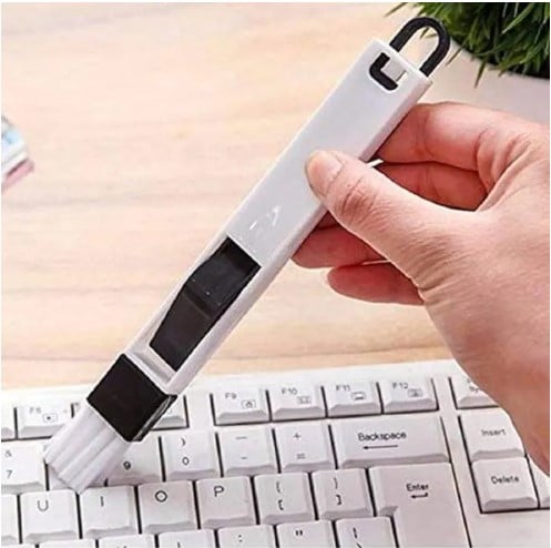 Picture of Multipurpose Window Door Keyboard Cleaning Brush Cleaner+Dustpan 2 In 1 Tool(White)