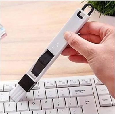 Picture of Multipurpose Window Door Keyboard Cleaning Brush Cleaner+Dustpan 2 In 1 Tool(White)