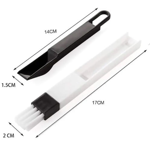 Picture of Multipurpose Window Door Keyboard Cleaning Brush Cleaner+Dustpan 2 In 1 Tool(White)