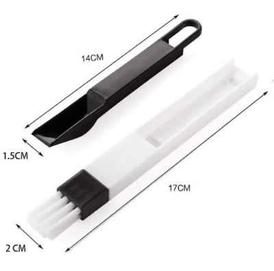 Picture of Multipurpose Window Door Keyboard Cleaning Brush Cleaner+Dustpan 2 In 1 Tool(White)