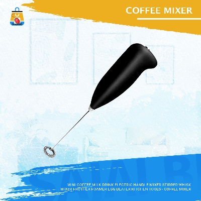 Picture of Mini Coffee Milk Drink Electric Handle Mixer Stirrer Whisk Mixer Frother Foamer Egg Beater Kitchen Tools - Coffee Mixer(Multicolor)