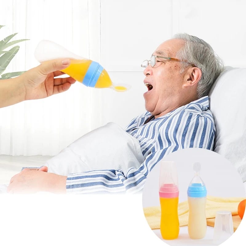 Picture of Baby Silicone spoon feeder Bottle-1pcs(Multicolor)