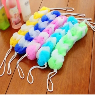 Picture of Long Handle Bath Sponge Shower Brush Back Scrubber For Shower Soft Mesh Body Back Cleaner Washer Body Bath Massage Brush-1Pcs(Multicolor)