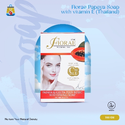 Picture of Fiorae Papaya Soap with vitamin E (Thailand) - 165gm(Fruity)