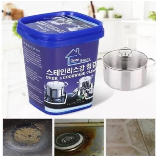 Picture of Over & Cookware Stainless Steel Household Kitchen Cleaner 500Gm - Glass Cleaner - glass cleaner