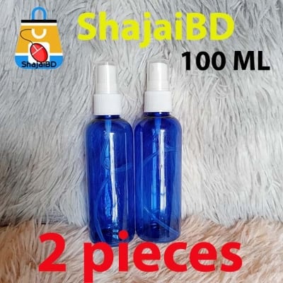 Picture of 2 pcs 100 ml - Empty Spray Bottle Refillable Random Transparent Convenient Travel Clear Plastic Empty Cosmetic Sample Spray Bottle Atomizer