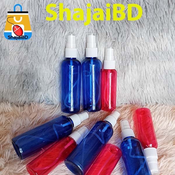 Picture of 4 pcs 100 ml - Empty Spray Bottle Refillable Random Transparent Convenient Travel Clear Plastic Empty Cosmetic Sample Spray Bottle Atomizer
