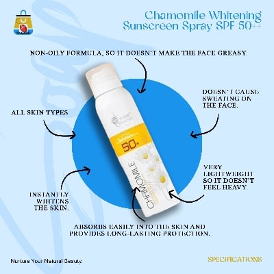 Picture of Chamomile Whitening Sunscreen Spray SPF 50++