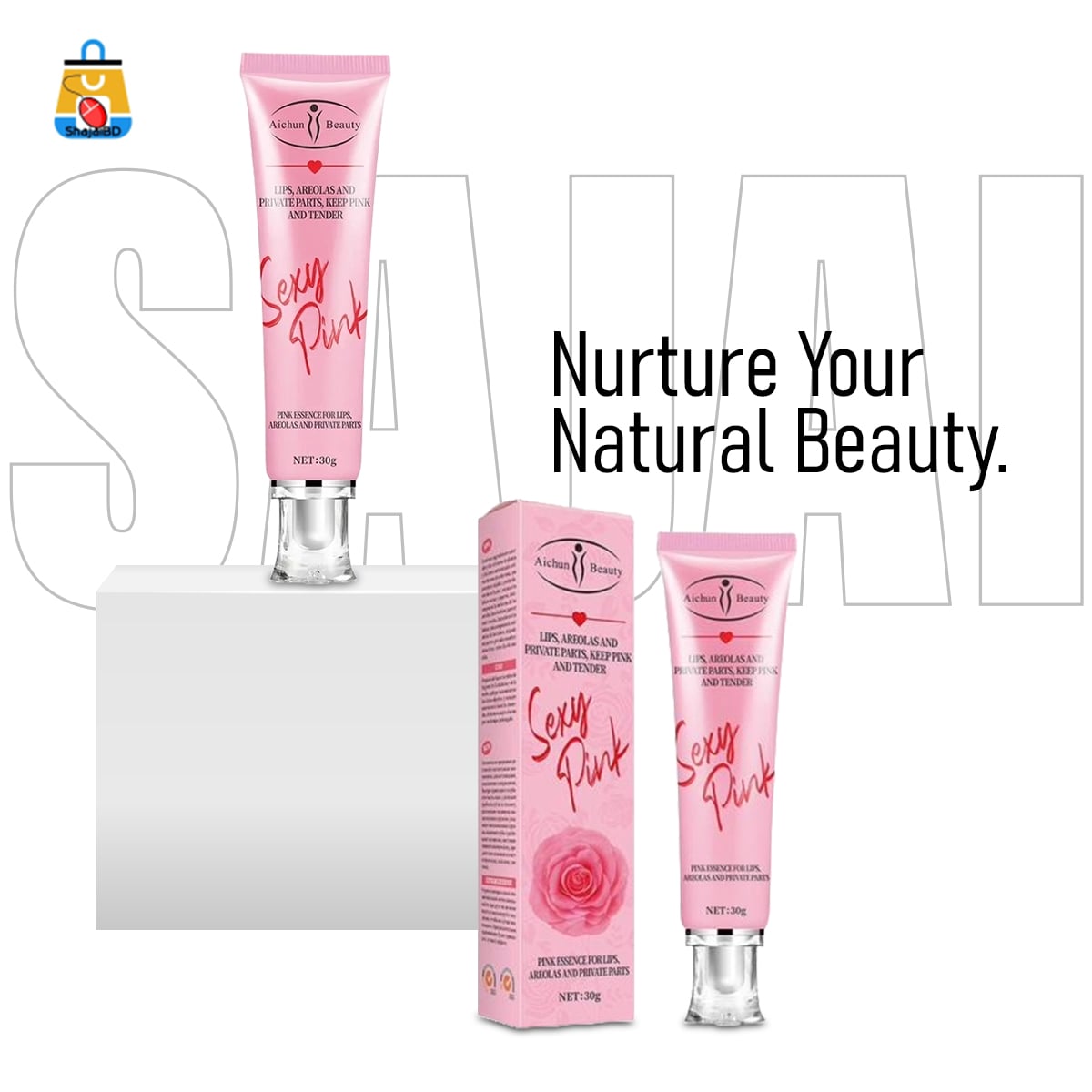 Picture of Aichun Beauty Lips Areolas And Private Parts Keep Pink And Tender Sexy Pink Cream