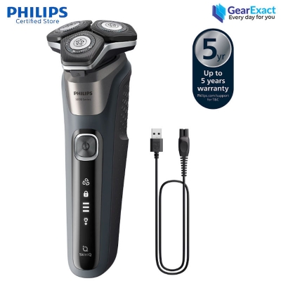 Picture of Philips S5887/10 Wet and Dry Electric Shaver with Smart SkinIQ Technology Series 5000 for Men
