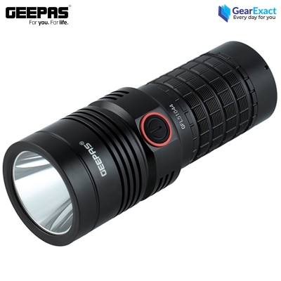 Picture of Geepas GFL51044 Rechargeable LED Flashlight and Torch Light with Power Bank ( Black )