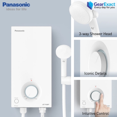 Picture of Panasonic DH-3VP1MW V Series DC Pump Home Shower Safe, Clean & Quiet Showers for Everyone ( Matt White )