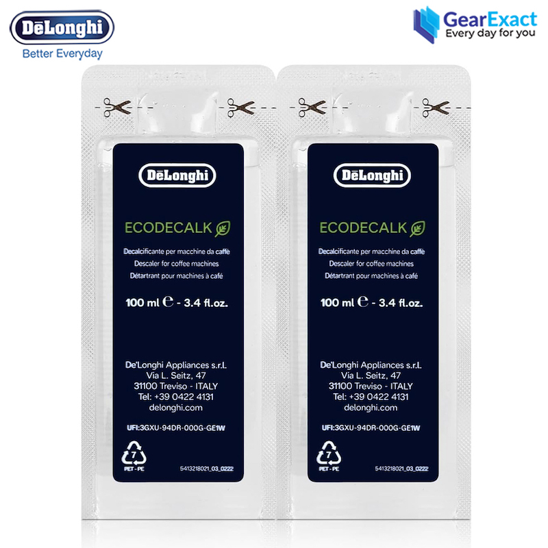 Picture of De'Longhi DLSC200 EcoDecalk Mini Descaler for Coffee Machines 2 x 100ml