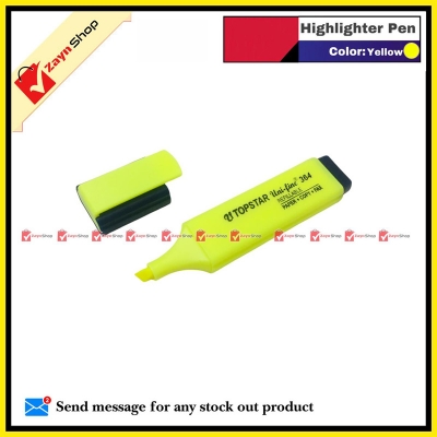 Picture of Topstar Unifine Highlighter Pen Yellow Green Pink 1pcs