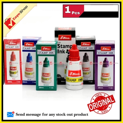Picture of Stamp Pad ink  shiny  28ml  (Black / Red / Violet / Blue ) 1pcs