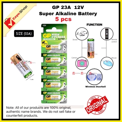 Picture of GP 23A 12V Alkaline Battery  High Voltage 5pcs Used for  Wireless Door Bell / Remote Control/Alarms