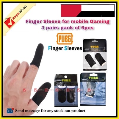 Picture of Finger Sleeve for mobile Gaming 3 pairs pack of 6pcs