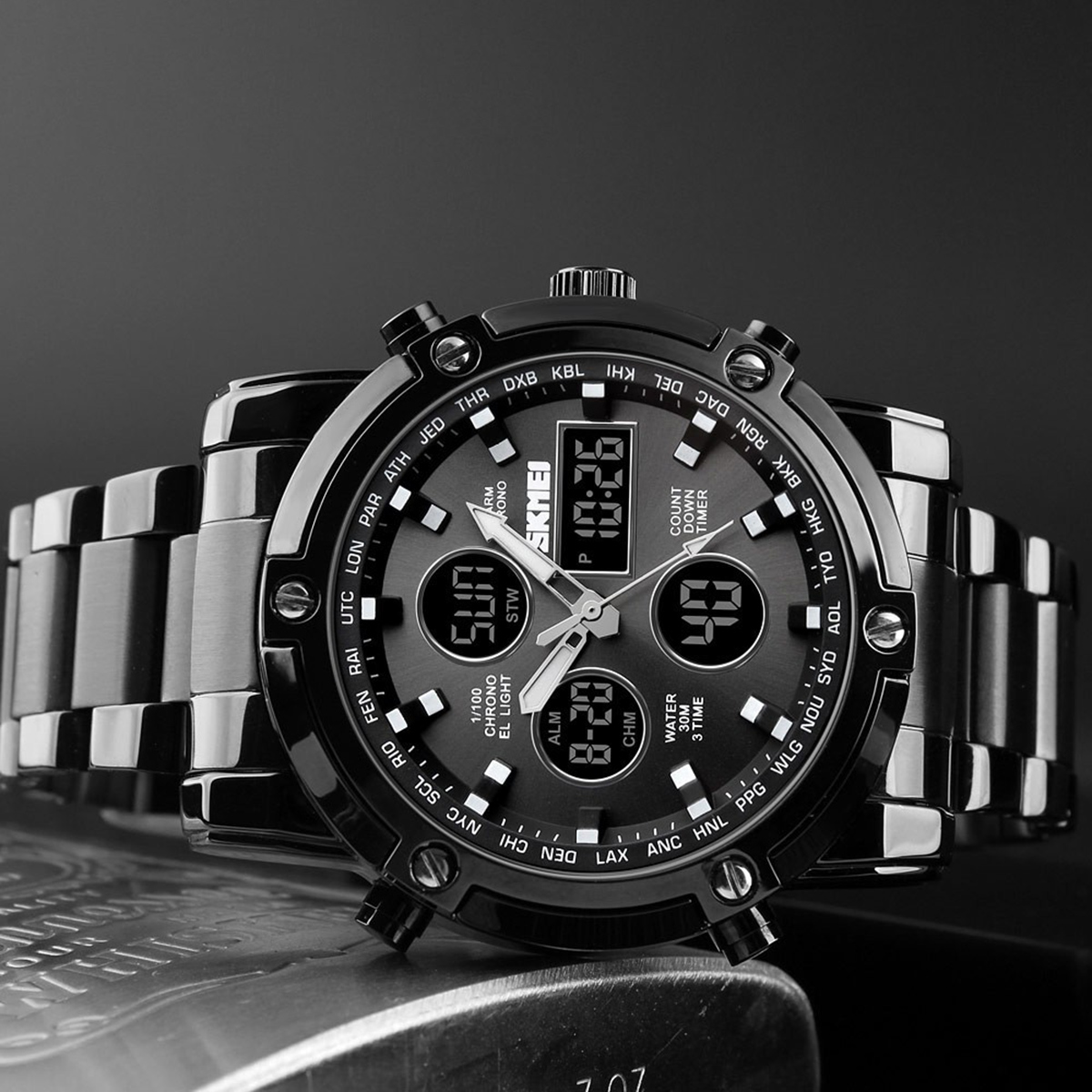 Picture of SKMEI 1389 Japan Movement Mens Luxury Wrist Watch - Watch - Appealing to a modern audience - In line with current fashion trends