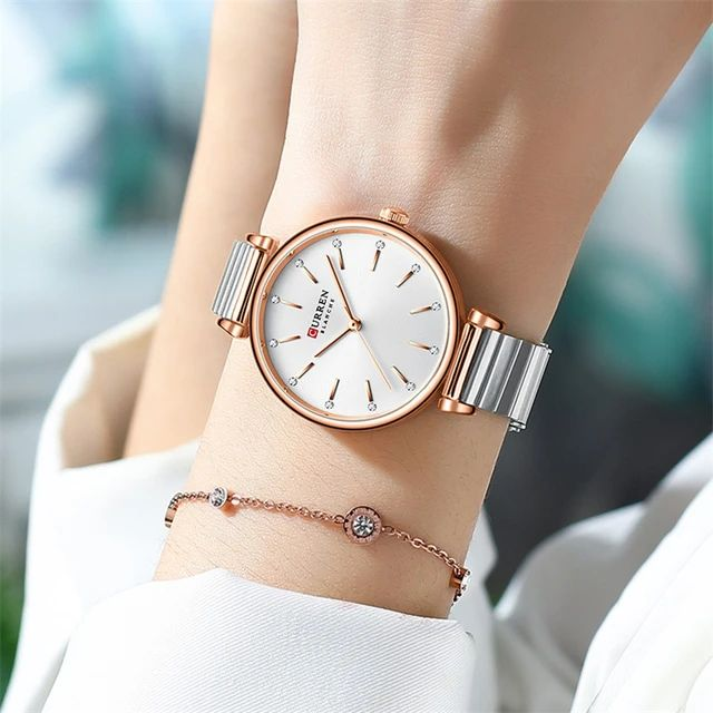 Picture of Cur-ren 9081 Stainless Steel Analog Watch For Women Silver